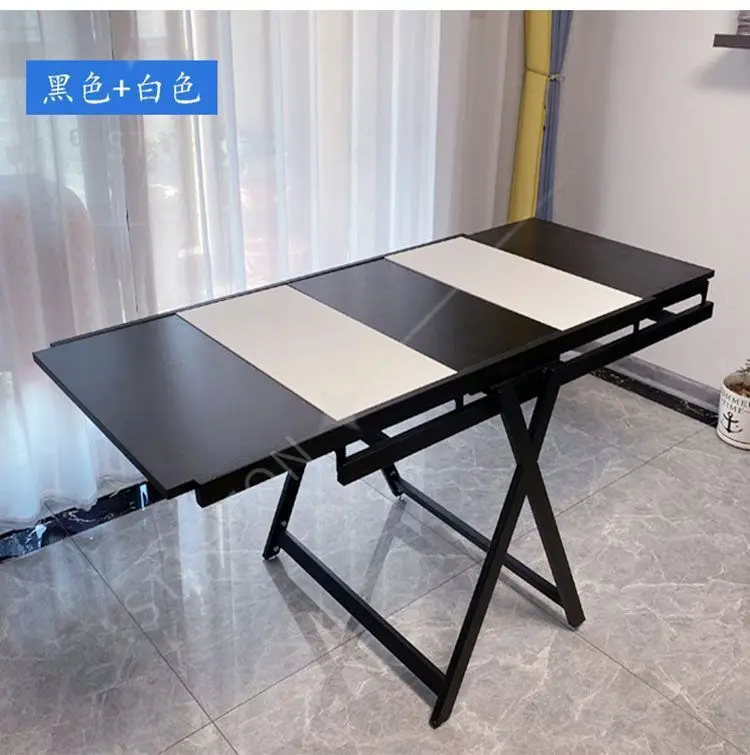 Multi-Functional Folding Dining Table for Small Apartments Rotatable Movable Flower Stand Deformed Design Space-Saving Rack