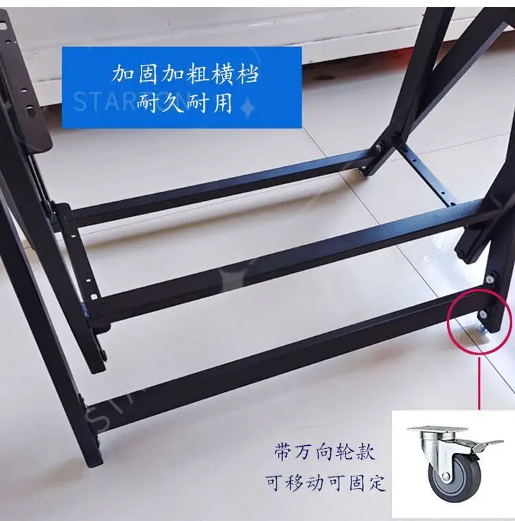 Multi-Functional Folding Dining Table for Small Apartments Rotatable Movable Flower Stand Deformed Design Space-Saving Rack