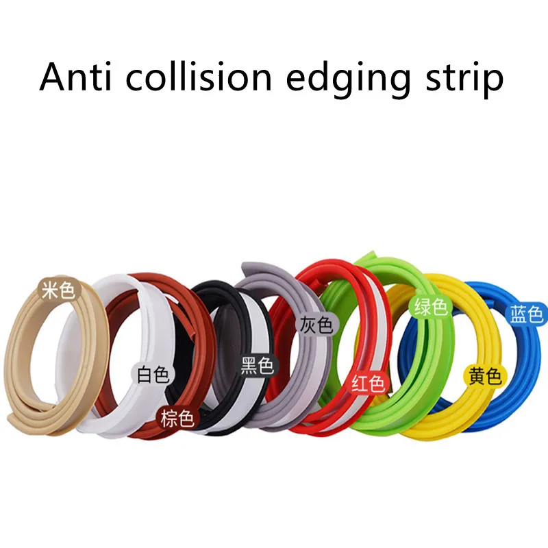 2M Adhesive Edge Banding Tape 5-36mm U PVC Veneer Sheets for Furniture Cabinet Table Edge Guard Protector Seal Strip Decor