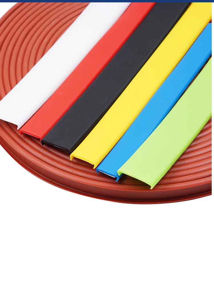 2M Adhesive Edge Banding Tape 5-36mm U PVC Veneer Sheets for Furniture Cabinet Table Edge Guard Protector Seal Strip Decor