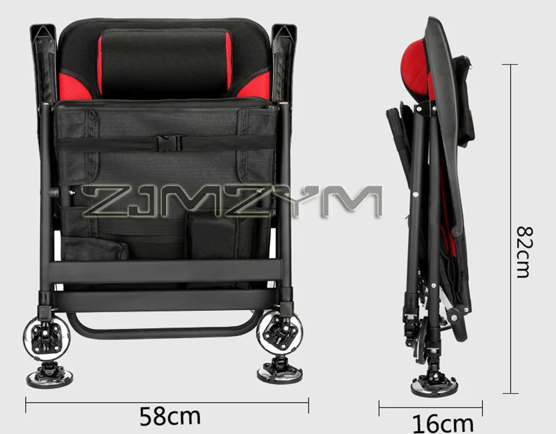 Fishing Chair Multi-Adjustable Folding Fishing Chair,Reclining European Fishing Chairs