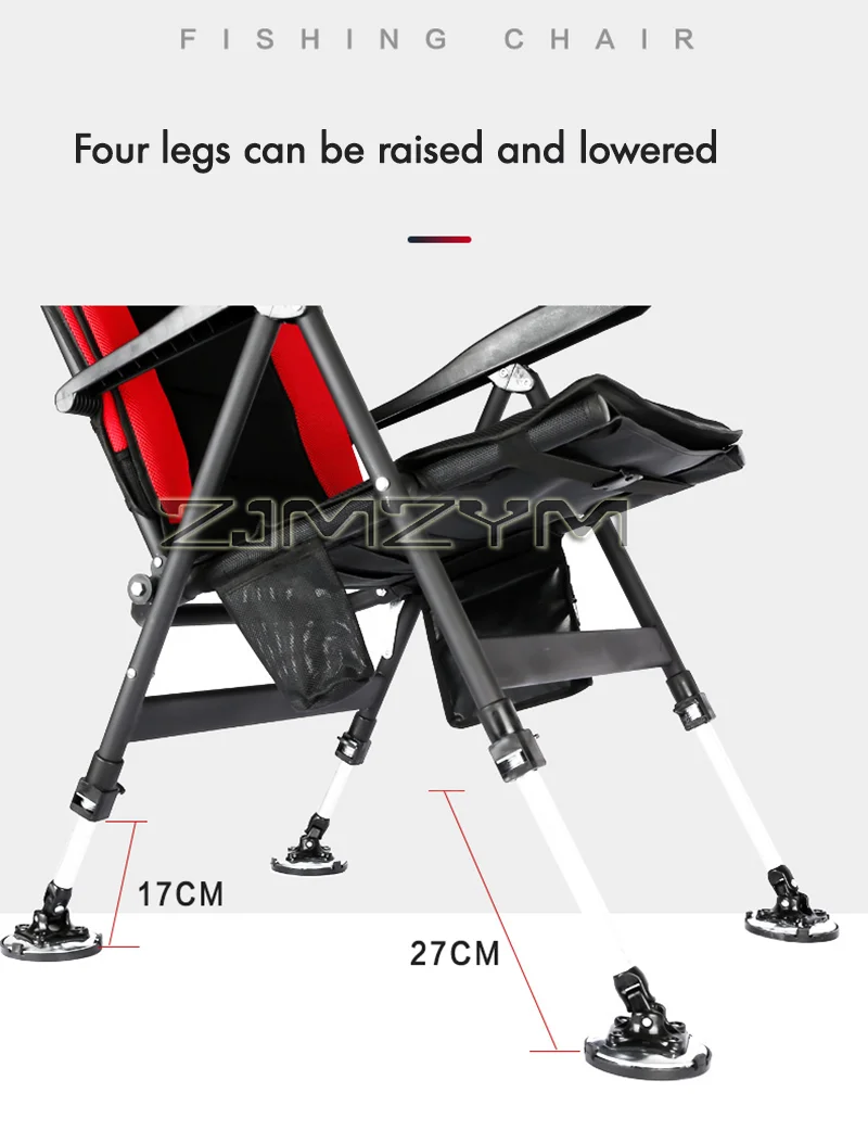 Fishing Chair Multi-Adjustable Folding Fishing Chair,Reclining European Fishing Chairs