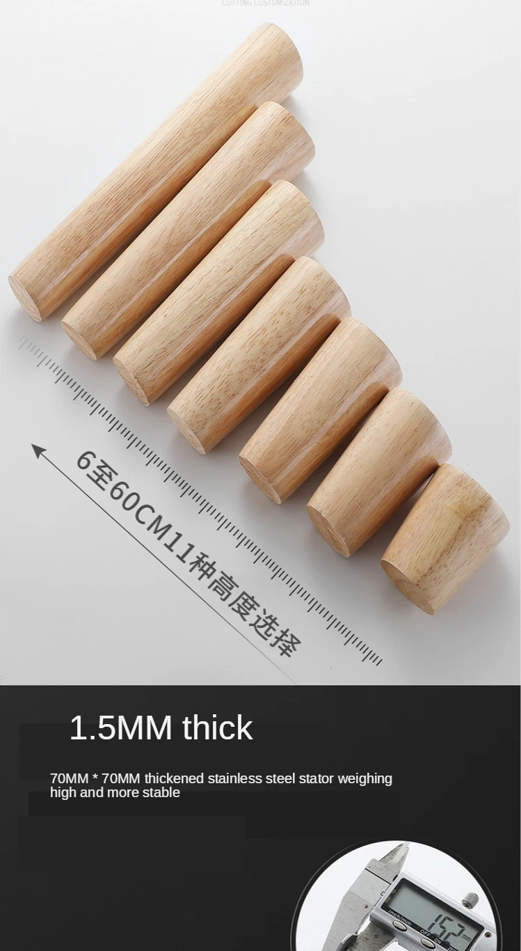 4Pcs Solid Wood Sofa Feet Inclined Bed Cabinet Table Furniture Wooden Chair Replacement Sloping