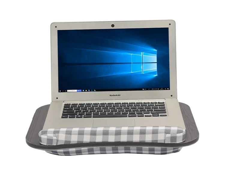 MUMUCC Lazy Laptop Table with Cushions and Slots, Multifunctional Mini Pillow Table, Portable Room Desk, Office Lumbar Support