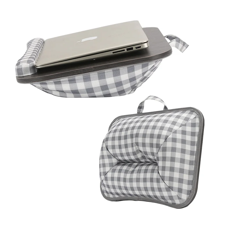 MUMUCC Lazy Laptop Table with Cushions and Slots, Multifunctional Mini Pillow Table, Portable Room Desk, Office Lumbar Support