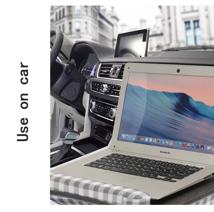 MUMUCC Lazy Laptop Table with Cushions and Slots, Multifunctional Mini Pillow Table, Portable Room Desk, Office Lumbar Support