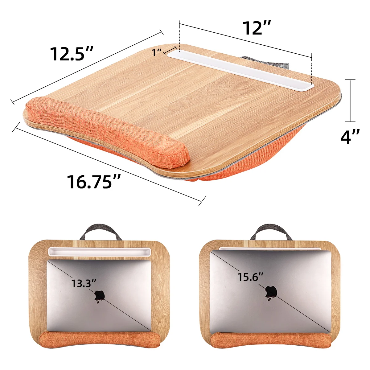 MUMUCC Lazy Laptop Table with Cushions and Slots, Multifunctional Mini Pillow Table, Portable Room Desk, Office Lumbar Support
