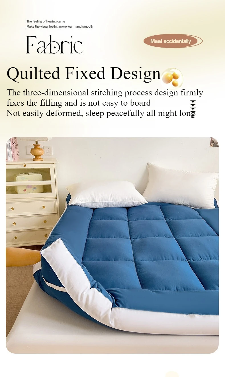 1PC Foldable Soft Warm Bed Mattress,Suitable for Floor Mattress Tatami,Roll-Up Mattress/Bedding/Essential Furniture,Holiday Gift