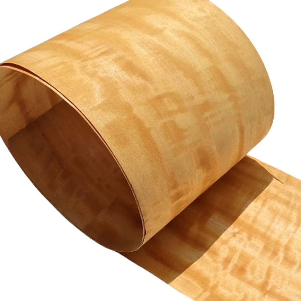 0.5mm Natural Oak Wood Veneer Maple Black Walnut Wood Sheets for Decor Furniture Cabinet Doors Solid Veneer L: 2.5MetersX15cm