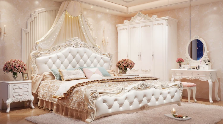 Large Girls Bedrooms Double Bed Board Box Young
Luxury Household Double Bed Storage Modern Camas De Dormitorio Furniture Home