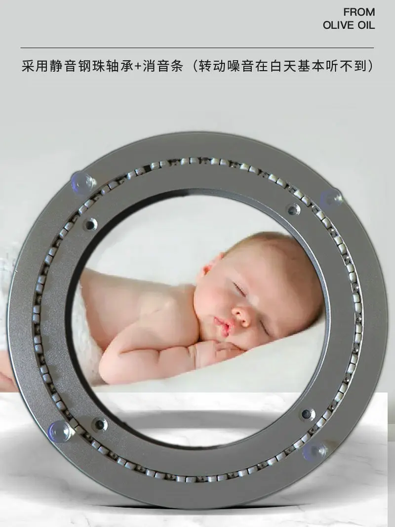 HQ Heavy Duty Mute Aluminum Lazy Susan Turntable Ring Rotating Round Bearing Swivel Plate
