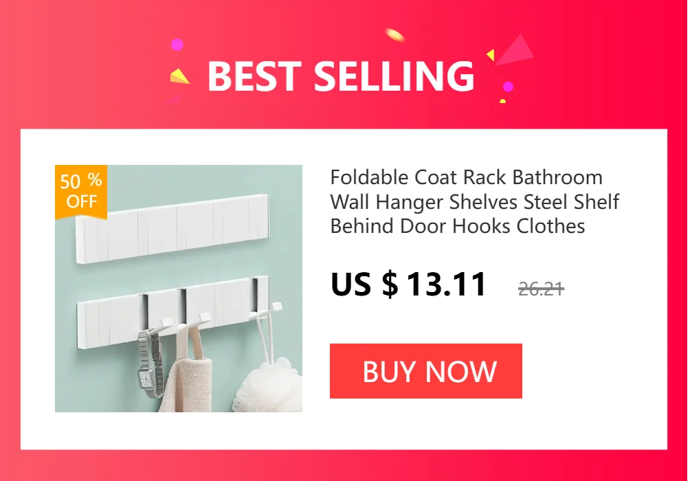 Foldable Coat Rack Bathroom Wall Hanger Shelves Steel Shelf Behind Door Hooks Clothes Organizer Key Storage Towel Rack Furniture