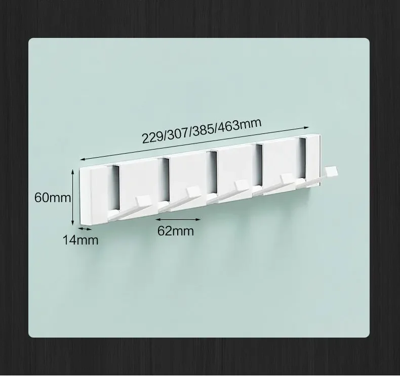 Foldable Coat Rack Bathroom Wall Hanger Shelves Steel Shelf Behind Door Hooks Clothes Organizer Key Storage Towel Rack Furniture