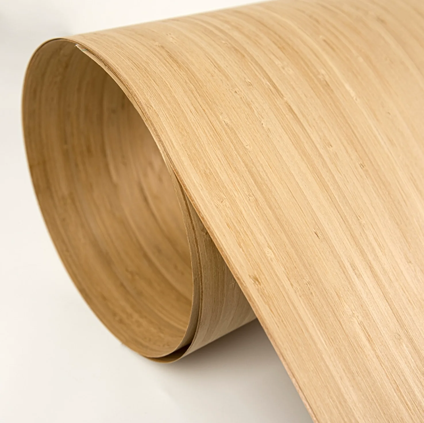 L:2.5meters Width:580mm T:0.25mm Natural bamboo veneer Shallow carbon process Woodworking veneer furniture and home decoration