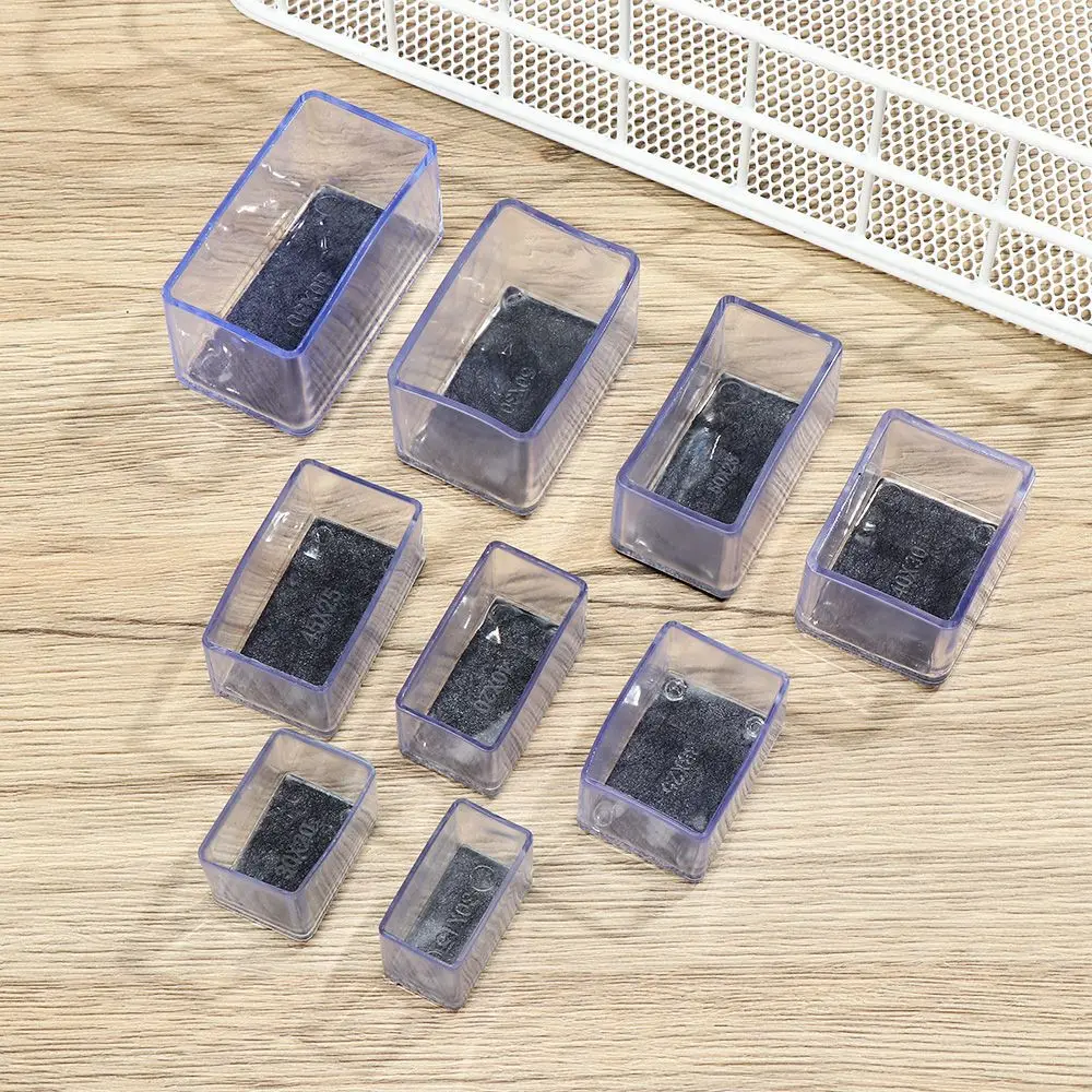 4 Pcs/Set Silicone Pads Transparent Table And Chair Leg PVC Caps Round Bottom Foot Cover Non-slip Furniture Floor Protector Pads