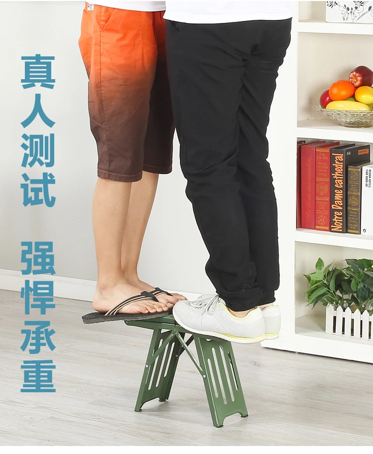 Folding Portable Outdoor Household Metal Small Stool Children Train Adult Fishing Simple and Foldable Beach Accessories 낚시의자