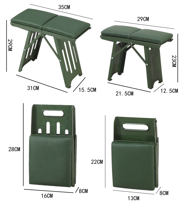 Folding Portable Outdoor Household Metal Small Stool Children Train Adult Fishing Simple and Foldable Beach Accessories 낚시의자