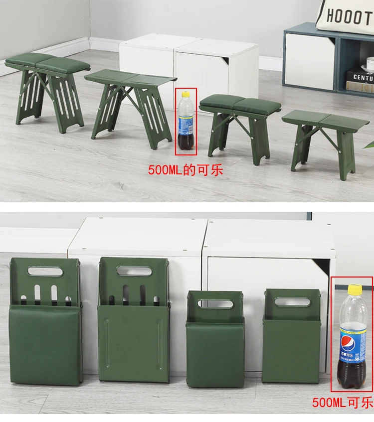 Folding Portable Outdoor Household Metal Small Stool Children Train Adult Fishing Simple and Foldable Beach Accessories 낚시의자