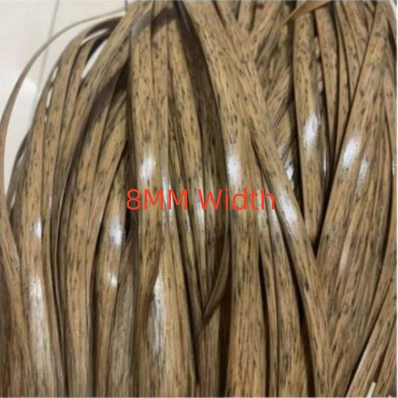 10 Meters PE Gradient Flat Synthetic Rattan Material Roll Handmade Weaving Rope Repair Furniture Bed Sofa Chair Table Basket