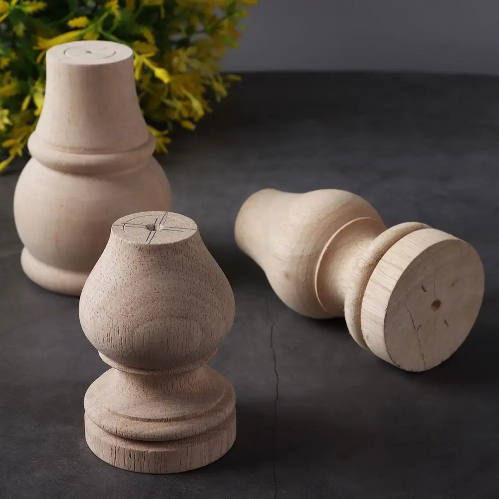 High Quality European Style Accessories Vintage Wood Carved Furniture Foot Legs Home Decor Cabinet Seat Feets