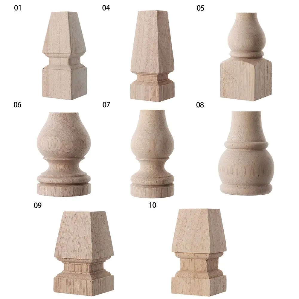 High Quality European Style Accessories Vintage Wood Carved Furniture Foot Legs Home Decor Cabinet Seat Feets