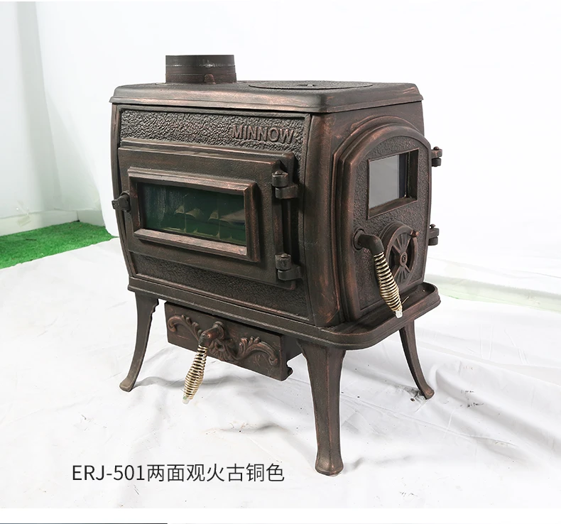 Fireplace New Cast Iron Burning Wood Stove Heating Stove Household Heating Stove Power 8kW