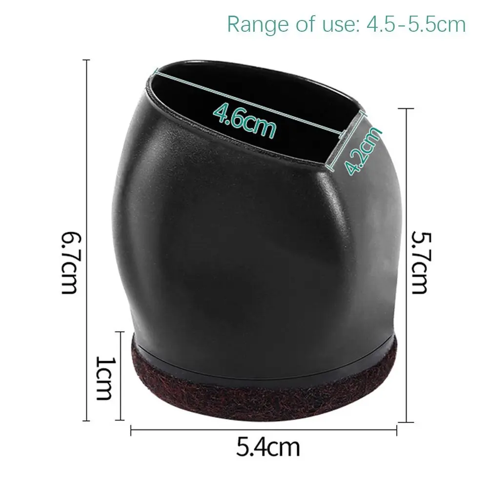 5Pcs Pulley Chair Foot Cover Computer Chair Rollers Fixer Office Universal Wheel Protector Wheel Anti-slip Foot Pad