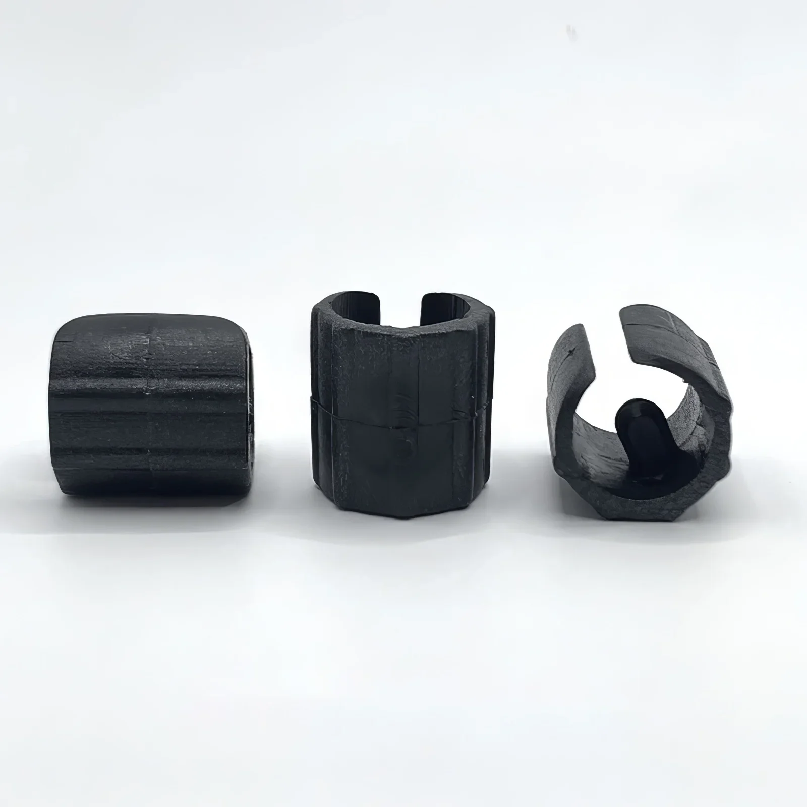 10pcs Black Plastic Chair Feet Tube Wrap Pad U-Type Anti-slip 13/16/19mm Diameter Desk Leg Tip Cover Protector Stool Cushion Mat