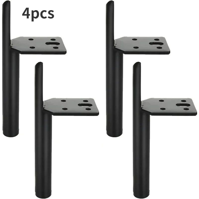 4pcs Chair Base Custom Made Matt Black Textural Furniture Accessories For Cabinet Stylish Metal Iron Sofa Stands 15cm 20cm