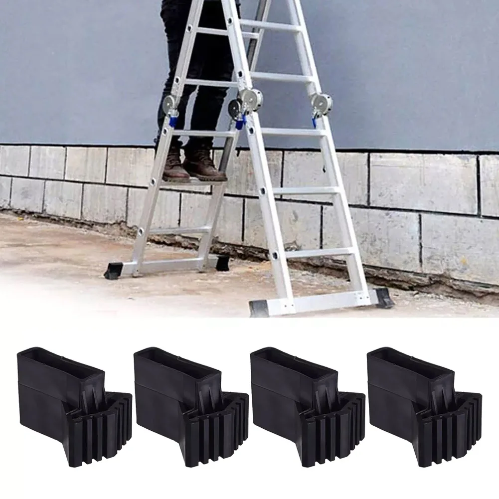 4/6pcs Non-slip Ladder Feet Rubber Pads Foot Covers Step Ladder Feet Covers Furniture Mat Leg Chair Replacement Protectors Cover