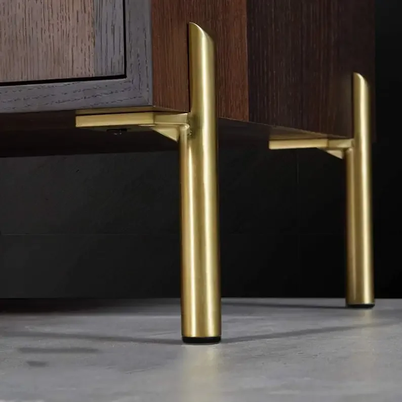 4pcs Light Luxury Metal Thickened Bathroom Cabinet TV Cabinet Table Edge Support Legs Sofa Feet Hardware Feet Tea Table Feet