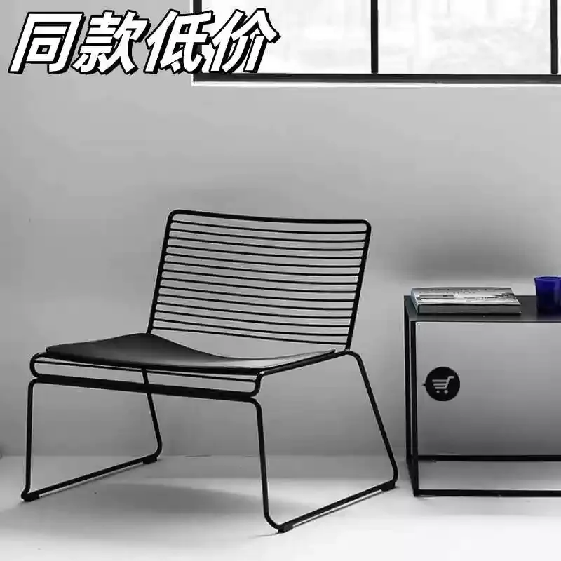 Nordic Style Home Dining Chair Retro Designer Accent Living Room Minimalist Seat Outdoor Balcony Leisure Ins-Style Furniture