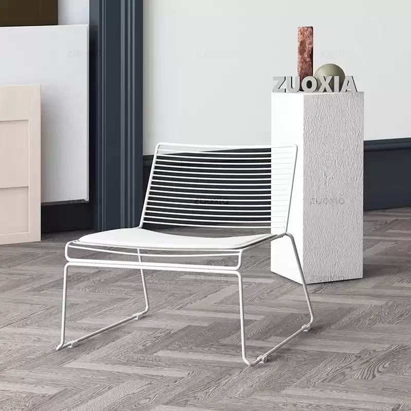 Nordic Style Home Dining Chair Retro Designer Accent Living Room Minimalist Seat Outdoor Balcony Leisure Ins-Style Furniture