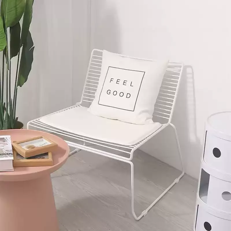 Nordic Style Home Dining Chair Retro Designer Accent Living Room Minimalist Seat Outdoor Balcony Leisure Ins-Style Furniture