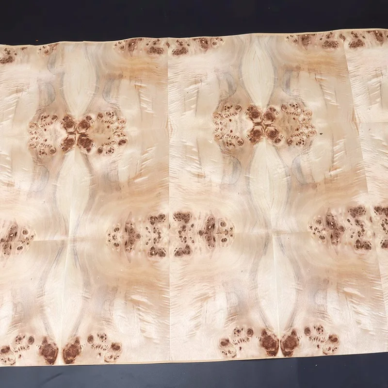 Natural Poplar Tree Bark Speaker Decoration Furniture Handmade Veneer Car interior veneer 58x250cm T0.25mm