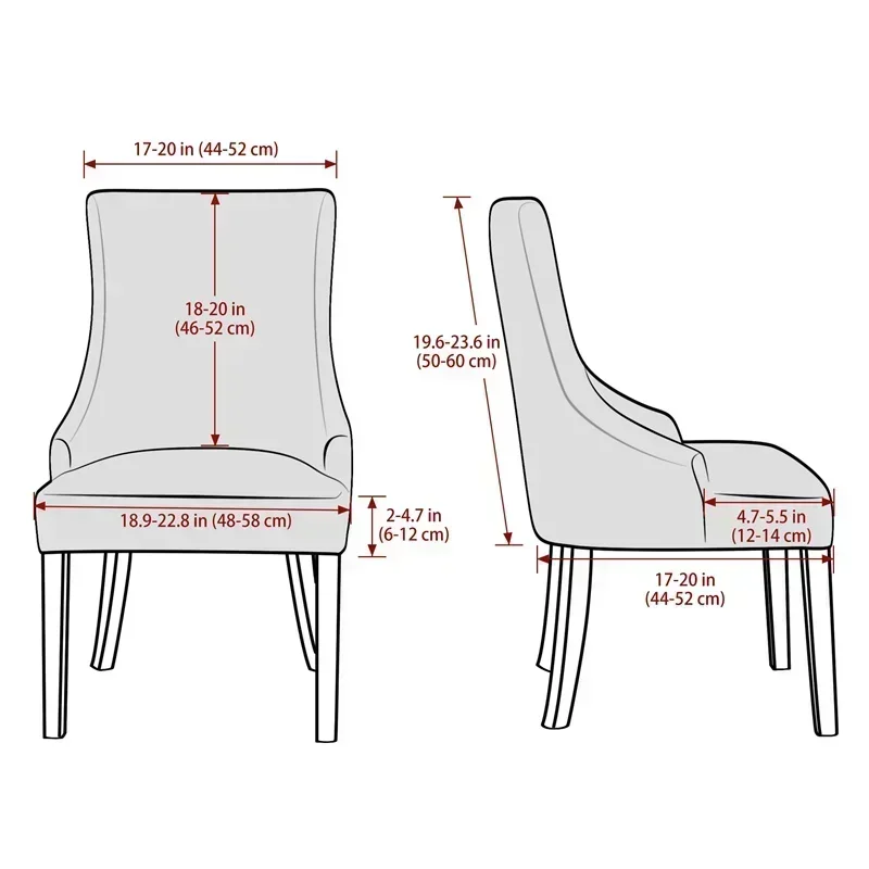 Super Soft Small ArmChair Cover Elastic Pure Color Chair Cover High Back Sloping Armchairs Slipcovers for Hotel Home Decor