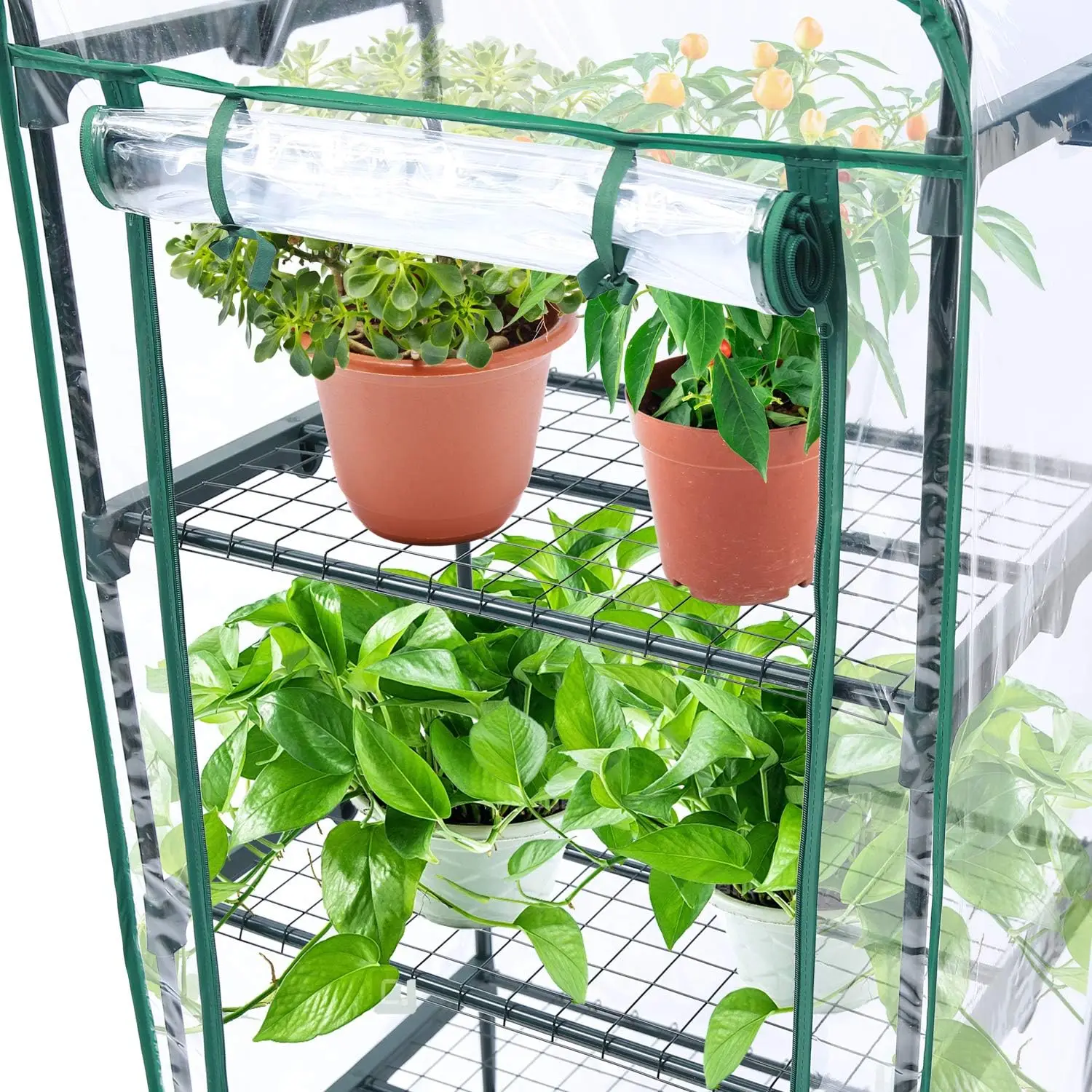 Transparent PVC Greenhouse Cover Garden Plant Warmer Insulated Rainproof Frost Protection Shed Sunroom Cover