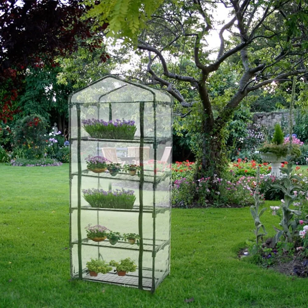 Transparent PVC Greenhouse Cover Garden Plant Warmer Insulated Rainproof Frost Protection Shed Sunroom Cover