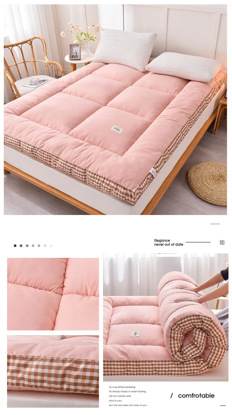 NewestFoldable Lightweight Portable Sleeping Pad/Tatami Mat Japanese Futon Mattress Soft Fabric,Easy Storage & Travel Mattress