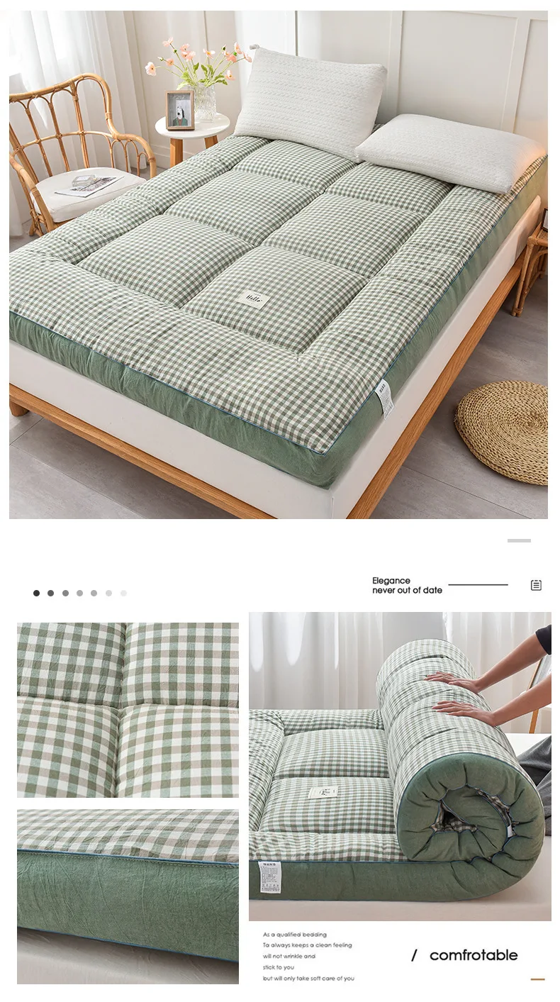 NewestFoldable Lightweight Portable Sleeping Pad/Tatami Mat Japanese Futon Mattress Soft Fabric,Easy Storage & Travel Mattress
