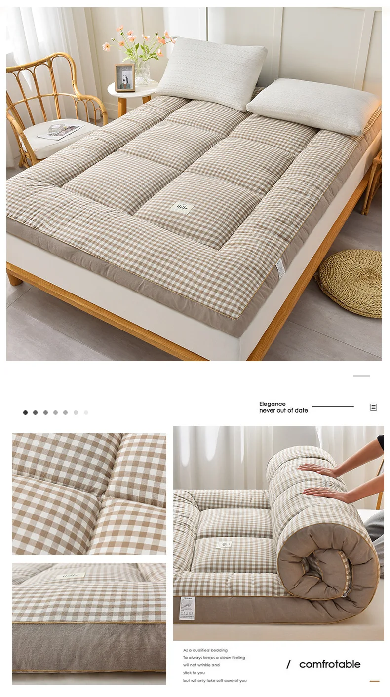 NewestFoldable Lightweight Portable Sleeping Pad/Tatami Mat Japanese Futon Mattress Soft Fabric,Easy Storage & Travel Mattress