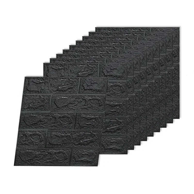 10pcs 3D Sticker Self-Adhesive Wallpaper Anti-Household Wall Impact Decorative Sticker Furniture Accessories