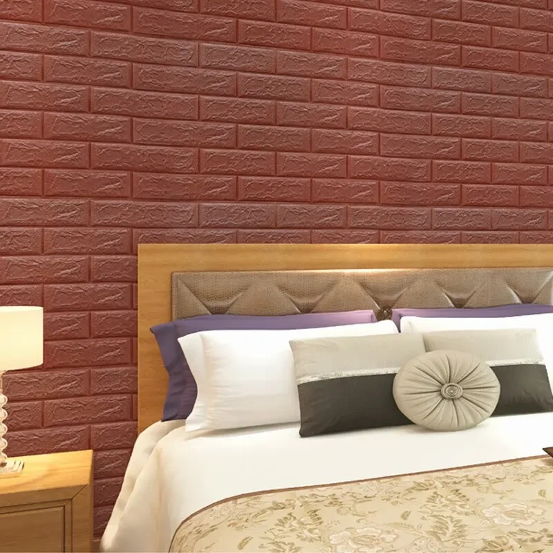 10pcs 3D Sticker Self-Adhesive Wallpaper Anti-Household Wall Impact Decorative Sticker Furniture Accessories