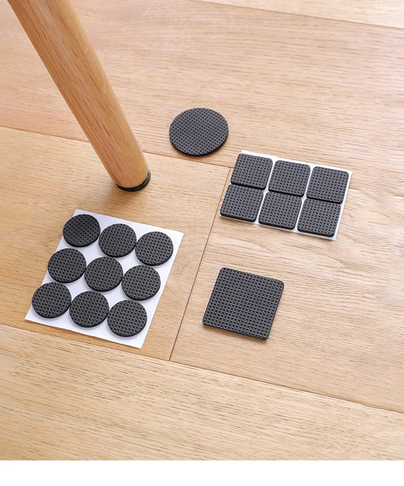 Self Adhesive Furniture Leg Rug Anti Scratch Floor Protectors For Chair Table Foot Covers Anti Slip Furniture Chair Leg Caps