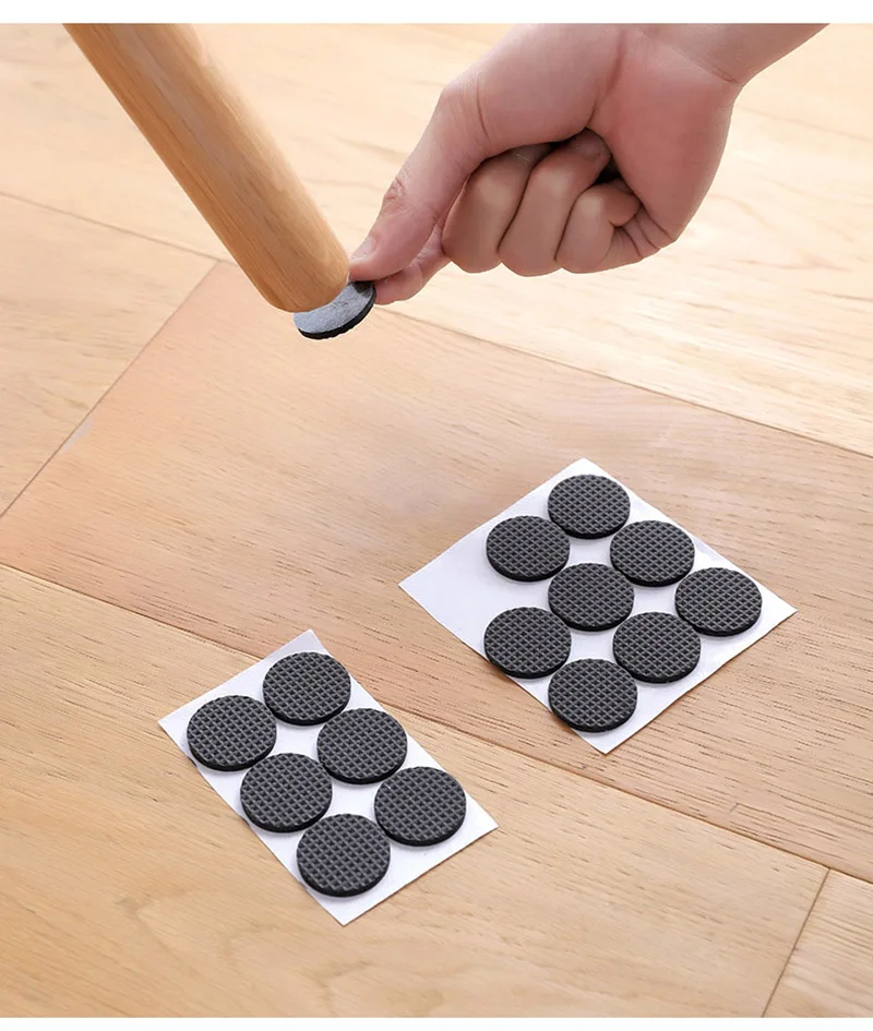 Self Adhesive Furniture Leg Rug Anti Scratch Floor Protectors For Chair Table Foot Covers Anti Slip Furniture Chair Leg Caps