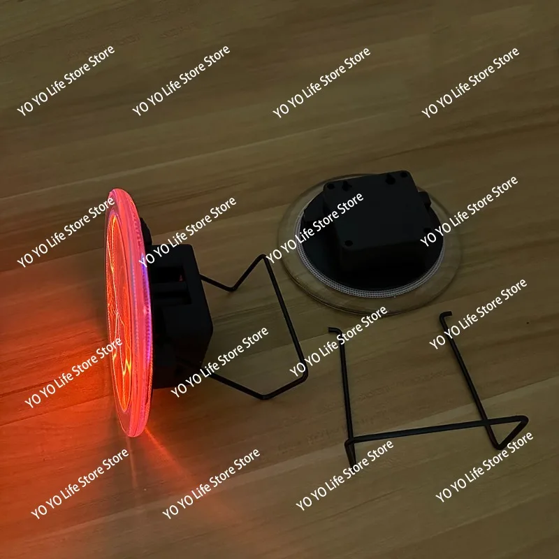 Flash Disk 6-inch Blue Tricolor Lightning Disk Red Green Pink Magic Disk Touch Current Lamp Plas-ma Plate