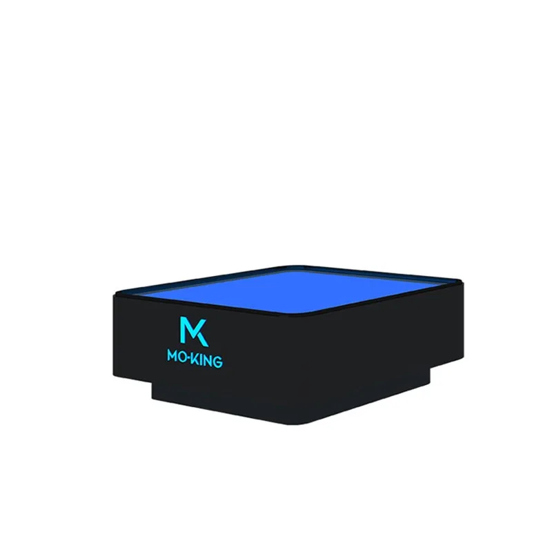 KTV coffee table luminous table card seat box stainless steel tempered glass light luxury special bar counter