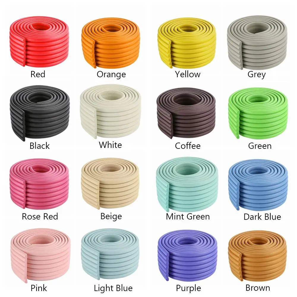 16 Colors Home Collision Cushion Children Protection Foam Bumper Desk Corner Protector Safety Guard Strip Table Edge