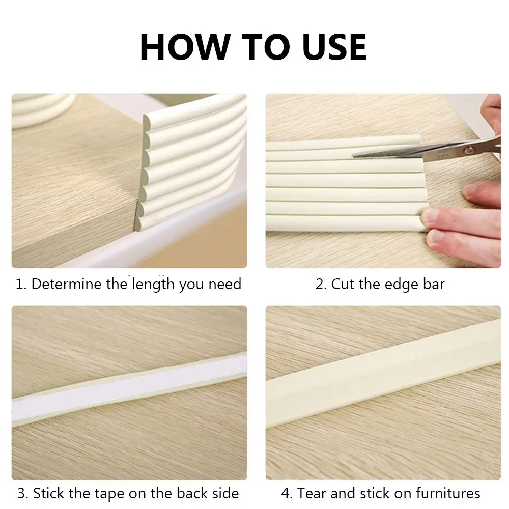 16 Colors Home Collision Cushion Children Protection Foam Bumper Desk Corner Protector Safety Guard Strip Table Edge