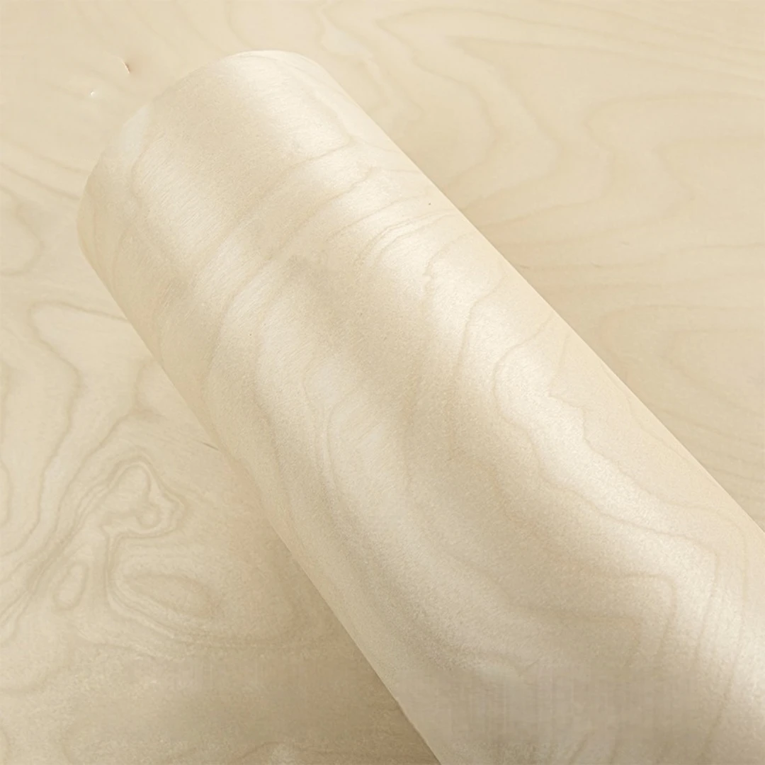 58x250cm Natural Wide Rotary Cut Birch Grain Wood Veneer for Furniture Cabinet Wall Decor Interior Renovation Panel Projects